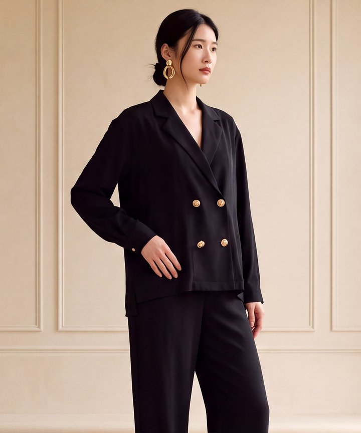 Estate Oversized Blazer - Black