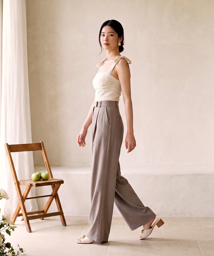 Lara Trousers - Taupe