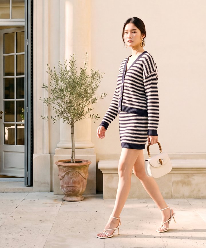 Summer Regatta Skirt - Navy (Preorder)