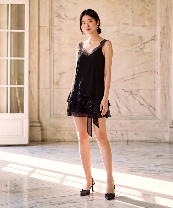 Ever After Lace Top - Black