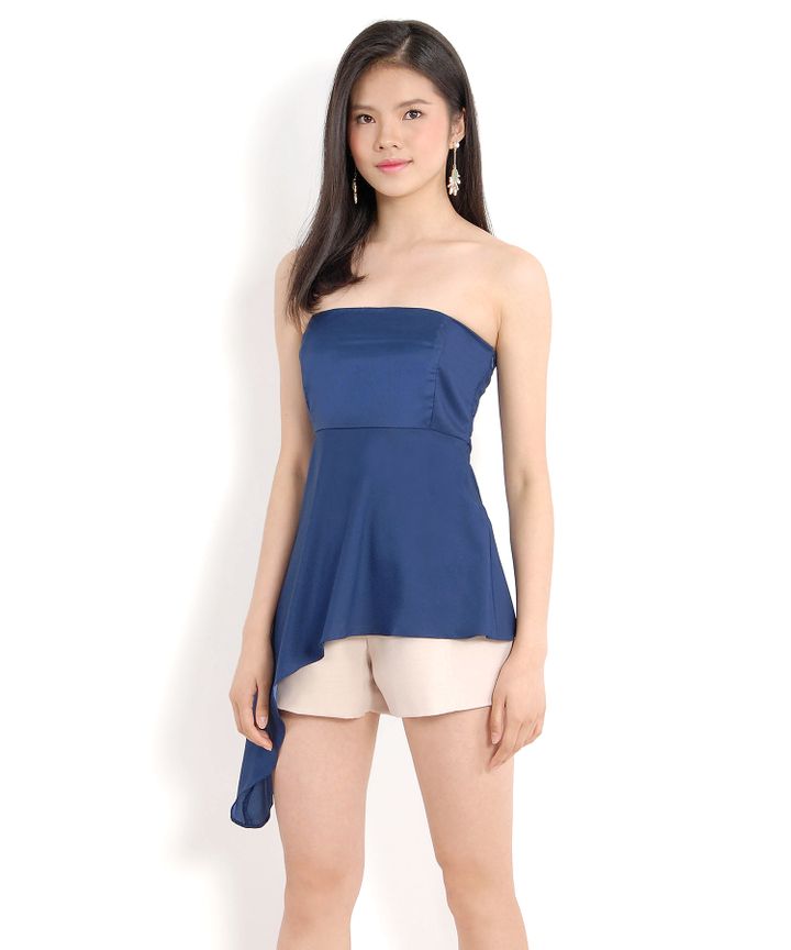 Theo Asymmetrical Top (Navy)