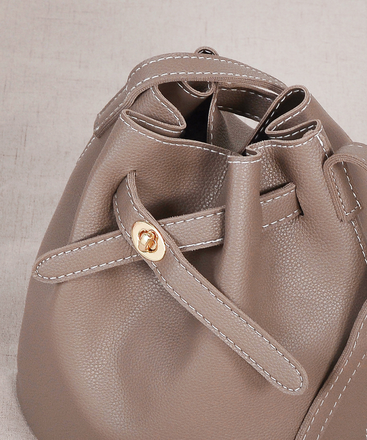 Altair Bucket Bag - Dark Brown