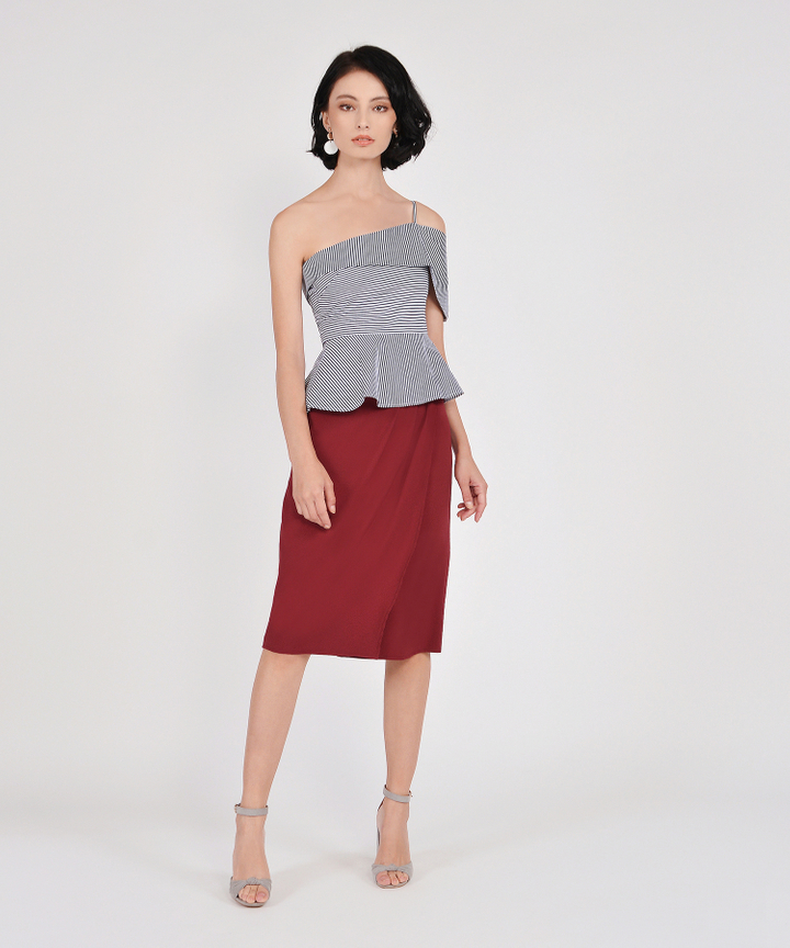 Lafayette Midi Skirt - Carmine