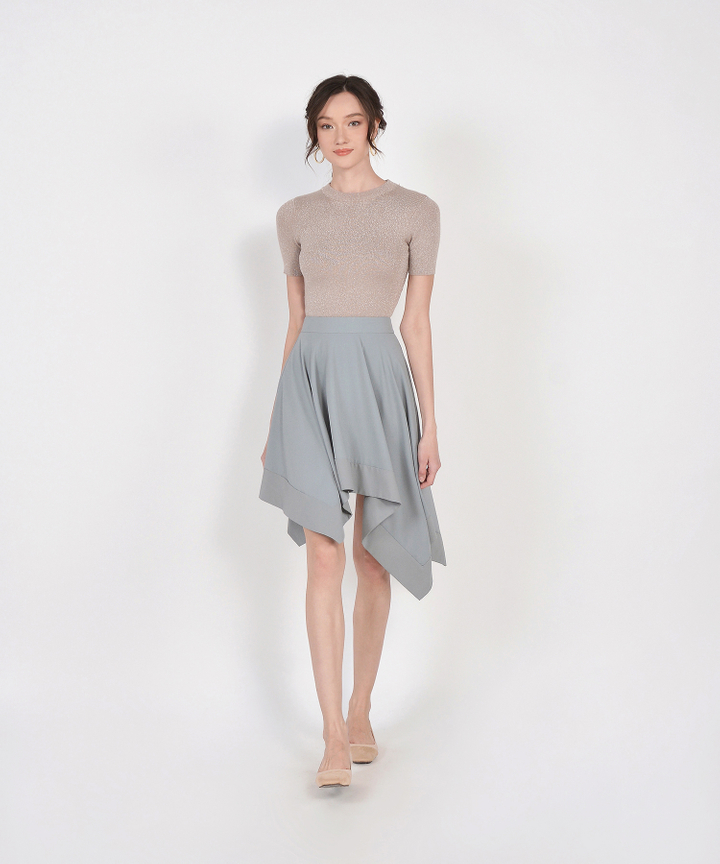 Lumi Knit Top - Champagne