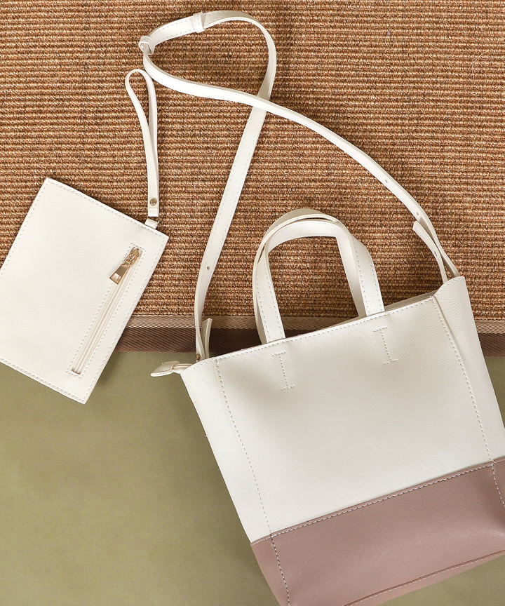 Nu Contrast Bag - Tan