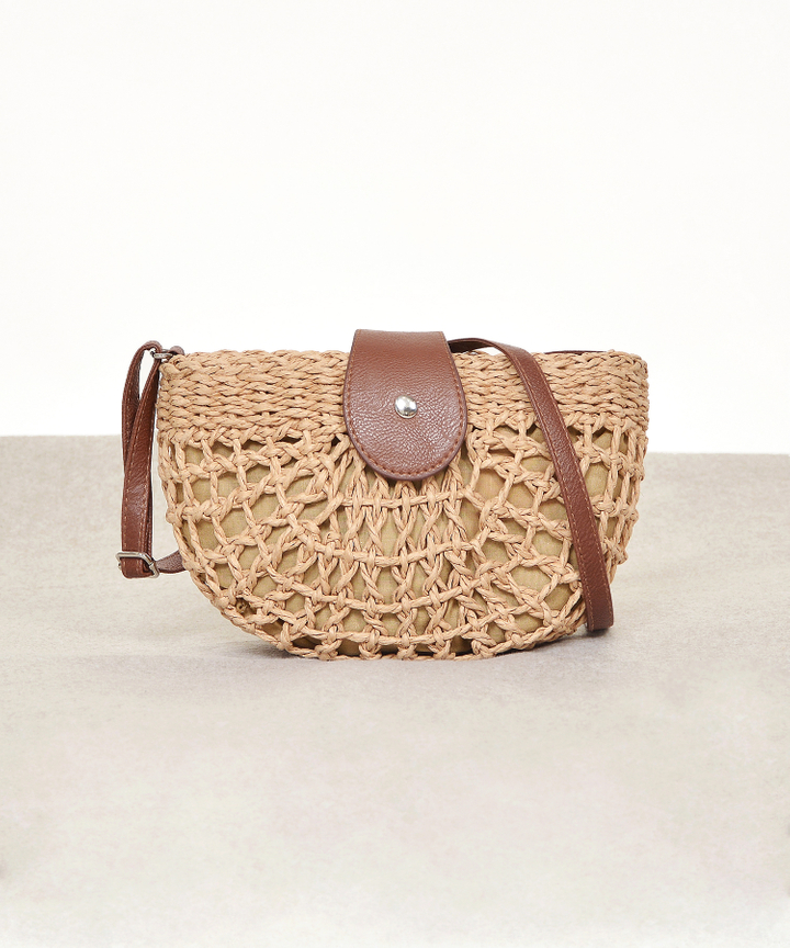 Rye Woven Semi-Circle Bag (Restock)