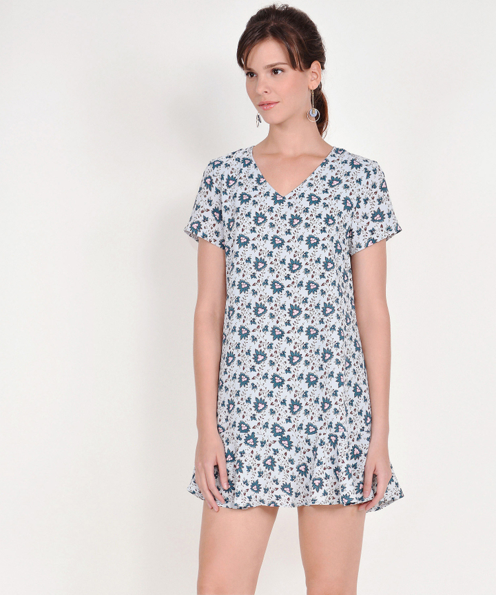 Carmina Floral Mini - Pale Blue