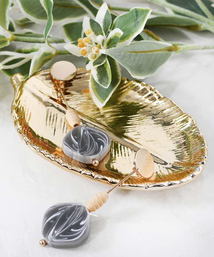 Lilla Marble Drop Earrings