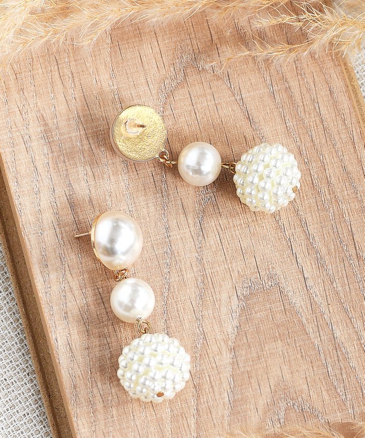 Angelika Pearl Tiered Earrings