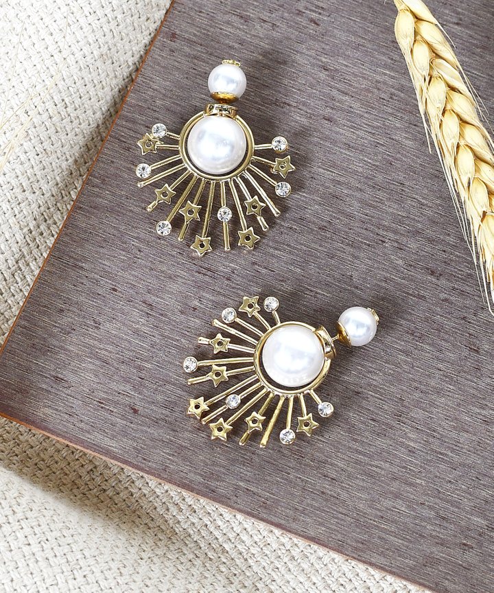 Starburst Pearl Earrings