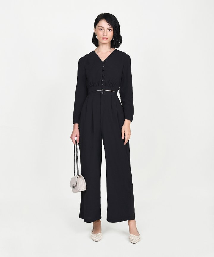 Yuri Palazzo Pants - Black