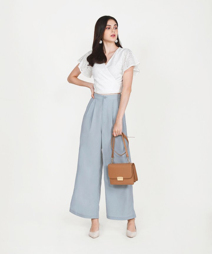 Yuri Palazzo Pants - Mist Blue