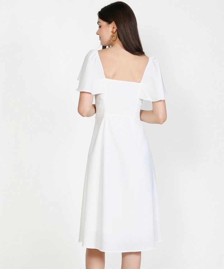 Madeleine Button Down Midi Dress - Scarlet (Restock)