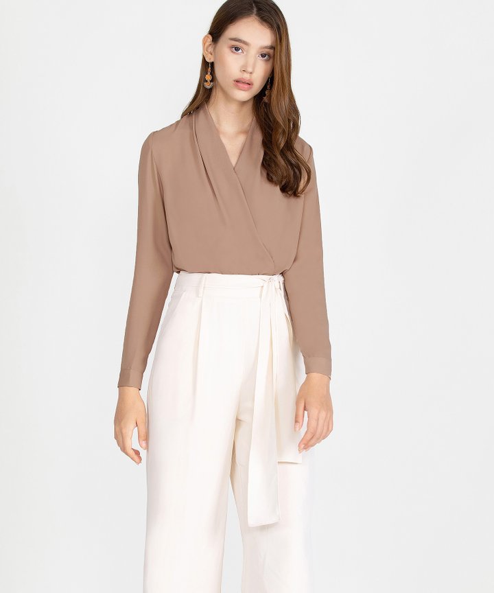 Emory Overlay Blouse - Toffee