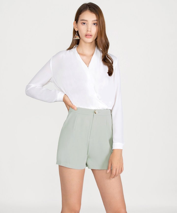 Emory Overlay Blouse - White