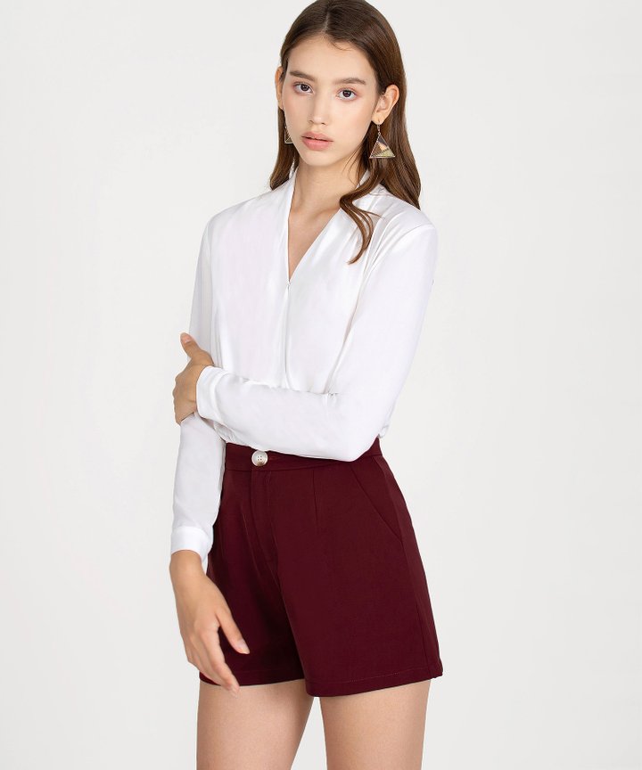 Joie Classic Shorts - Maroon