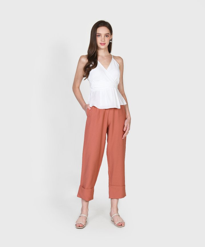 Zenith Wrap Top - White