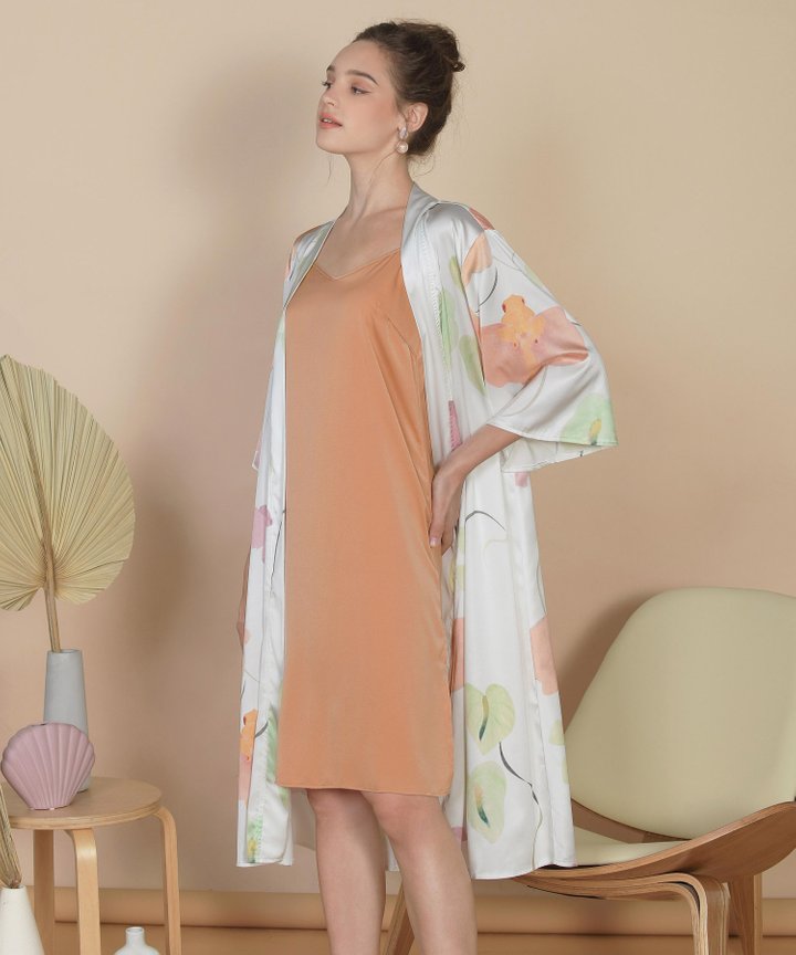 Bellflower Longline Kimono - White (Restock)