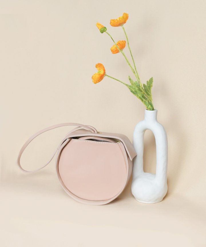 Moda Circle Bag - Nude Pink
