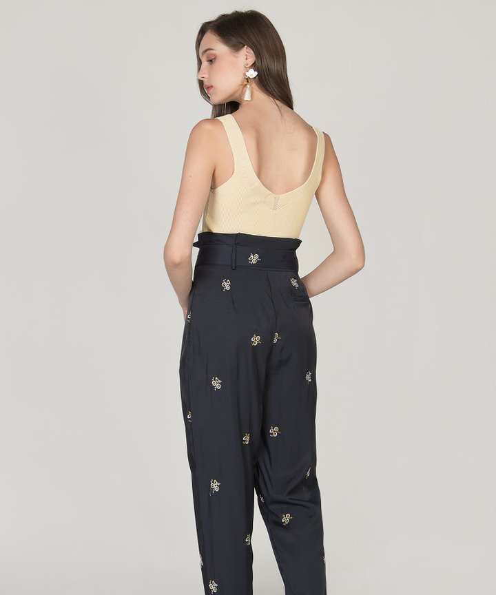 Amalfi Cropped Knit Tank - Pale Daffodil