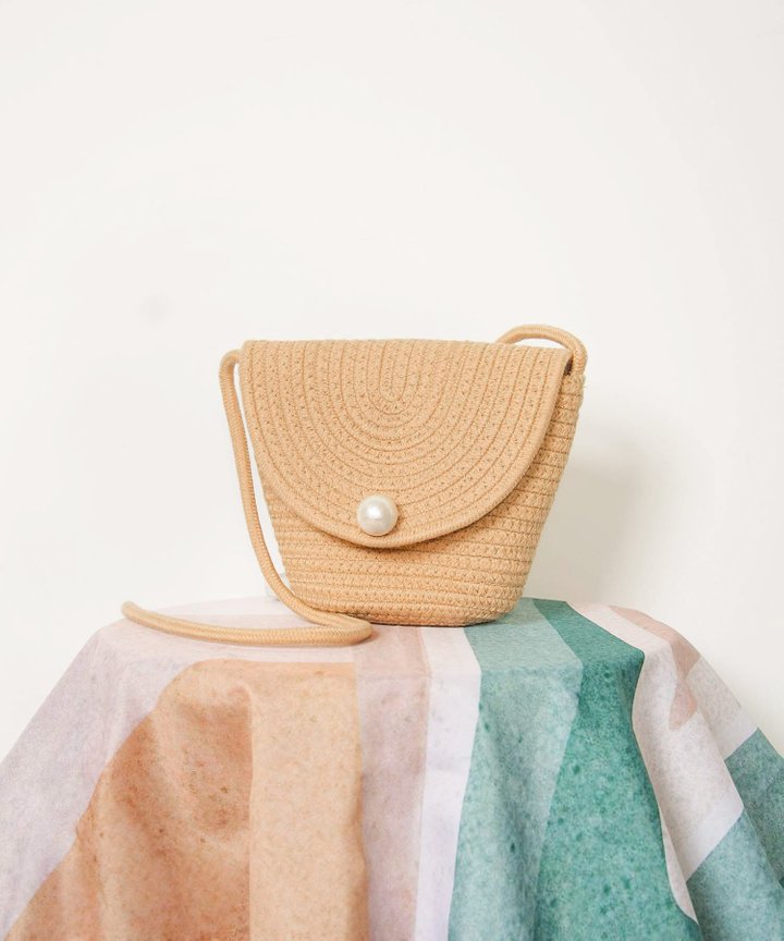 Nirrimi Woven Crossbody Purse - Dark Sand