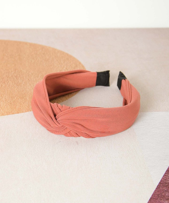 Risette Knotted Headband - Rouge
