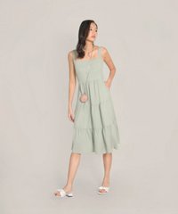 maje-gathered-midi-dress-pale-seafoam-3