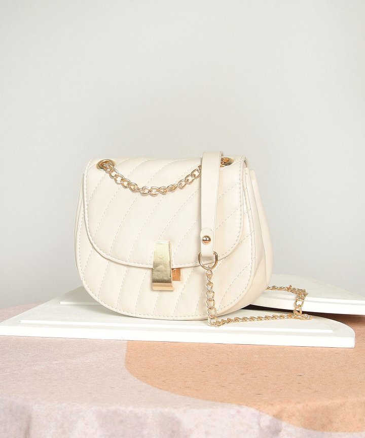Clairbelle Chain Purse - Cream