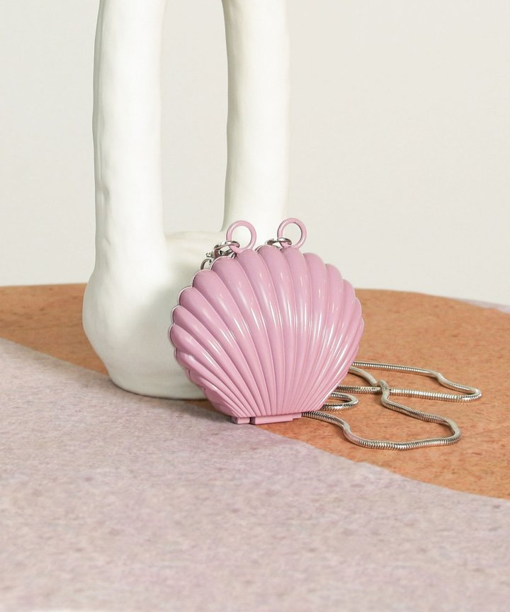 Visage Seashell Mini Clutch - Lavender