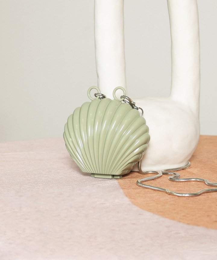 Visage Seashell Mini Clutch - Sage