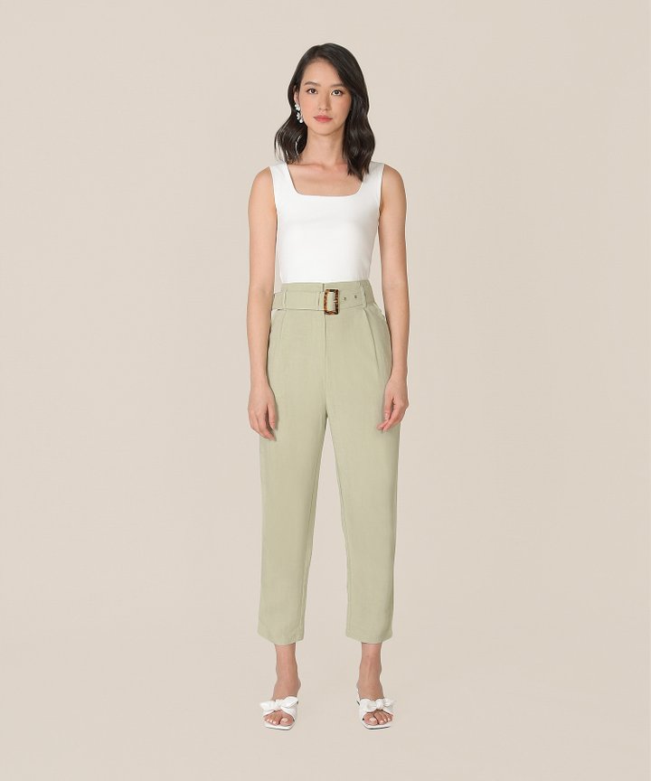 Briar Square Neck Tank - White