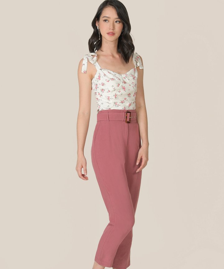 Sinatra Floral Ruched Top
