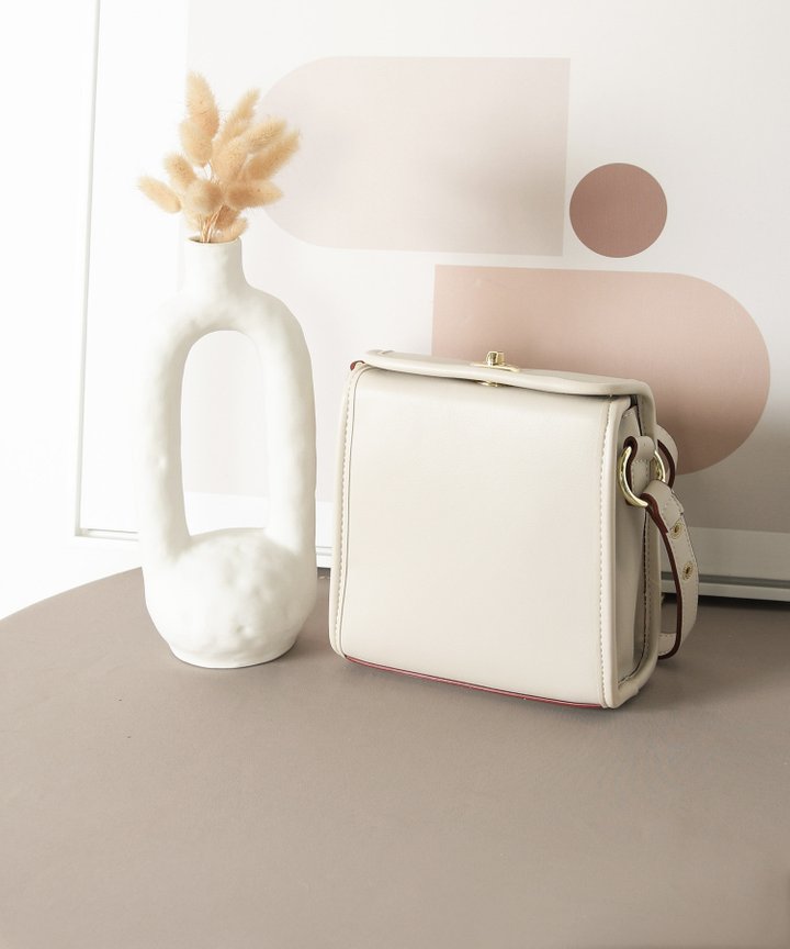 Nanette Pearl Handle Bag - Stone