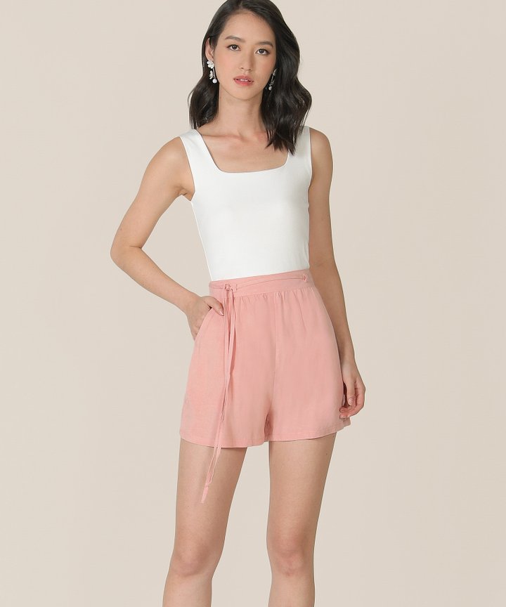 Sorbet Linen Shorts - Blush