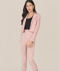 Prescott Cropped Jacket in Blush Women's Clothing Online