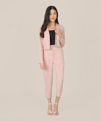 Prescott Cropped Jacket in Blush Fashion Online Store