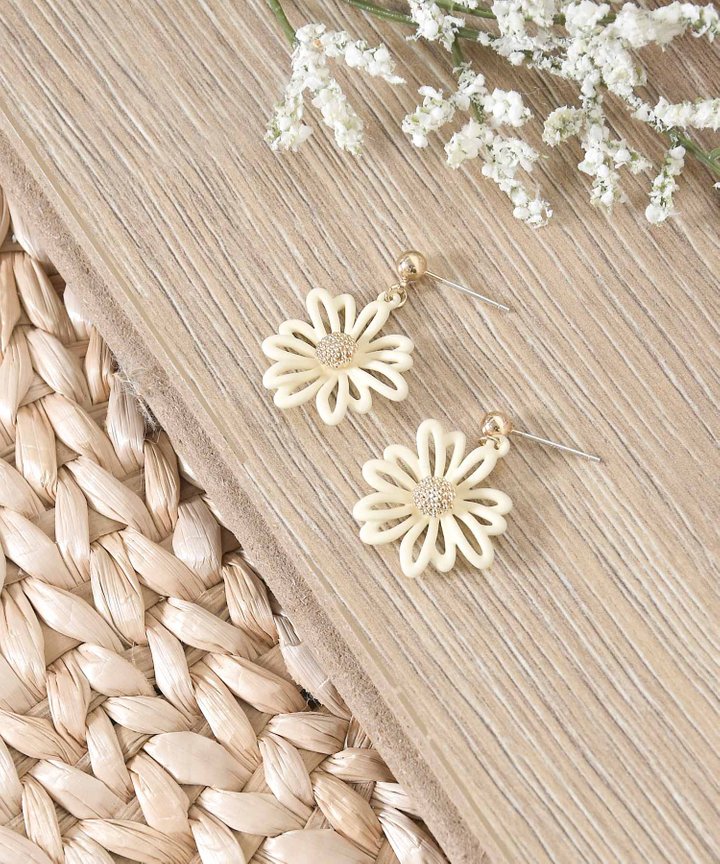 Aimery Piped Floral Earrings