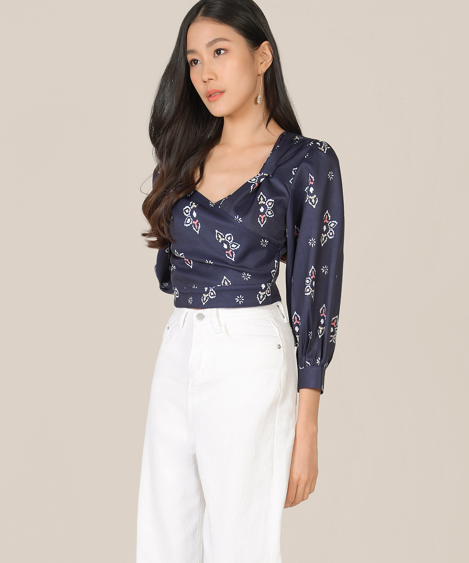 leighton-knotted-wrap-blouse-royal-blue-1