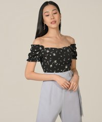 hansel-floral-smocked-back-top-black-1