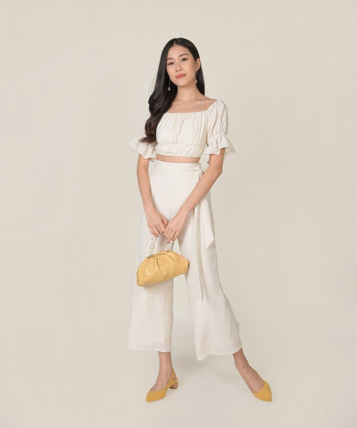 Rhodes Gingham Co-ord - Ivory (Restock)