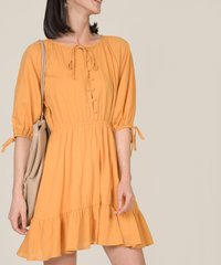 rosso-button-down-dress-mustard-3