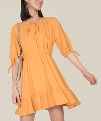 rosso-button-down-dress-mustard-4