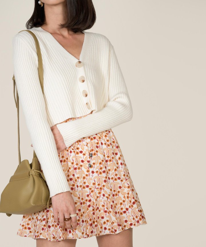 Antebellum Floral Skorts - White