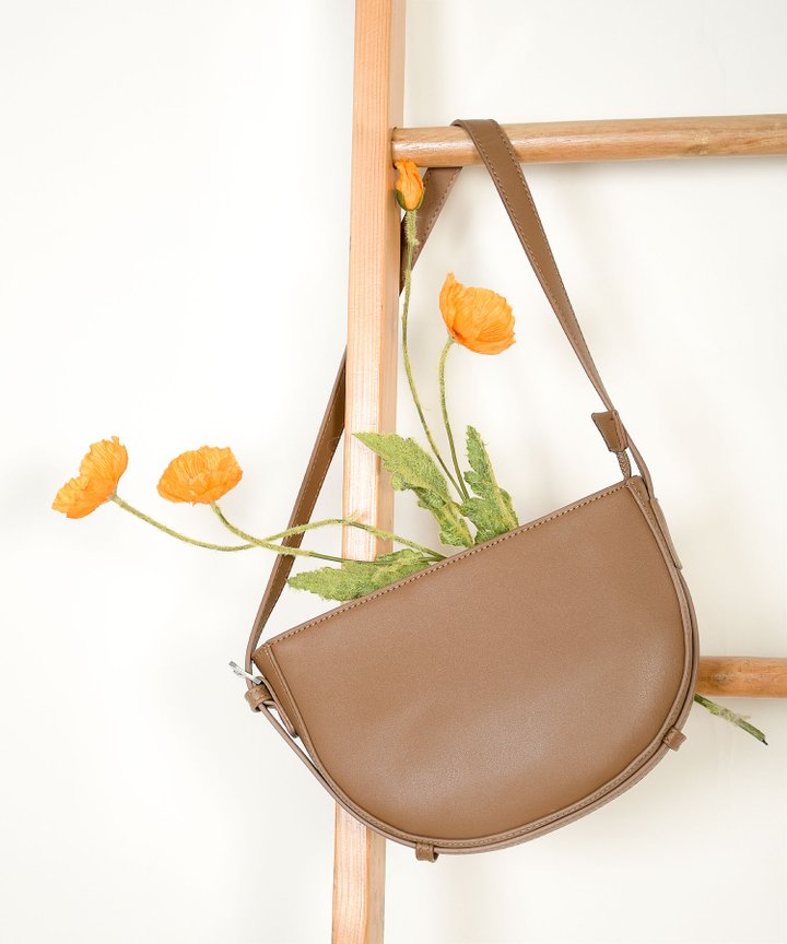 Karissa Semi-Circle Purse - Mocha