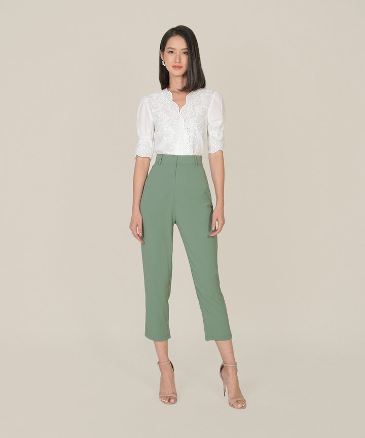 Prescott Tailored Pants - Eucalyptus