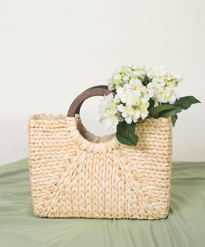 Camino Woven Tote Bag - Natural