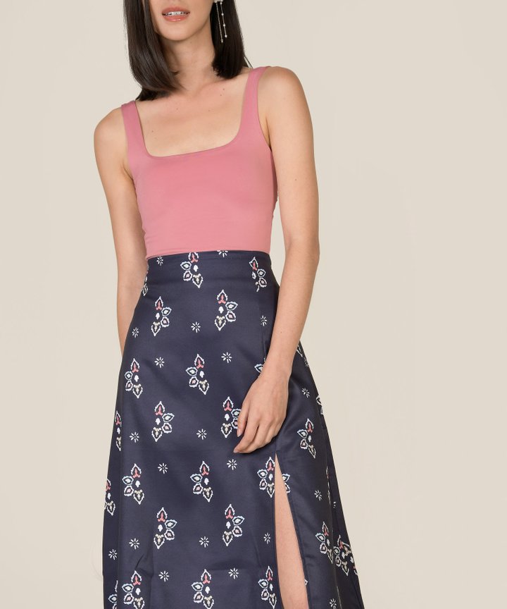 Sugar Cropped Tank - Rose