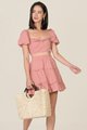 HVV Atelier Poetry Embroidered Co-ord in Rose Pink Women's Fashion Online