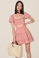HVV Atelier Poetry Embroidered Co-ord in Rose Pink Singapore Blogshop Online