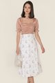 Gwyneth Ruched Cropped Top in Rose Blush Women's Tops Online